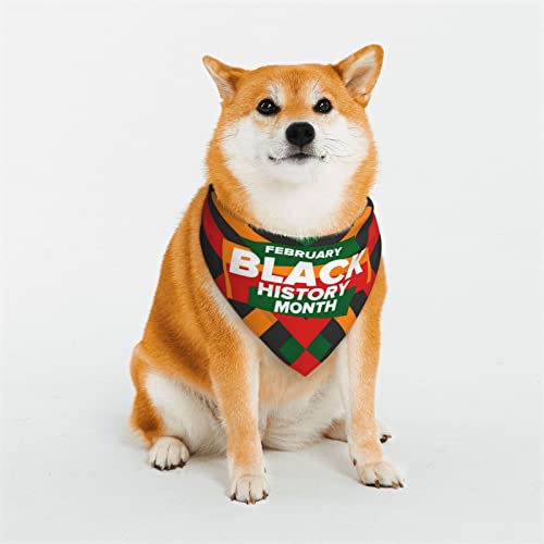 Black History Month 2023, verstellbare Hundekostüme, Bandana-Passform, dreieckig, wendbar, Doppel-Design, Haustier-Schal, Größe S Black History Month 2023, verstellbare Hundekostüme, Bandana-Passform, dreieckig, wendbar, Doppel-Design, Haustier-Schal, Größe S von FJQWKLF