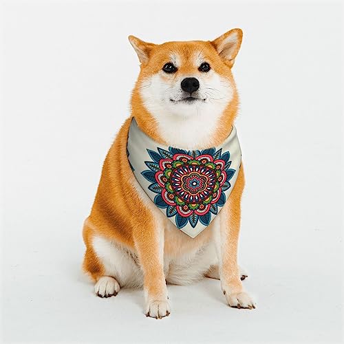 Böhmisches Boho-Blumen-Hundehalstuch, dreieckiges Haustier-Schal, Katzen-Taschentuch, niedliche Lätzchen mit Knöpfen Böhmisches Boho-Blumen-Hundehalstuch, dreieckiges Haustier-Schal, Katzen-Taschentuch, niedliche Lätzchen mit Knöpfen von FJQWKLF