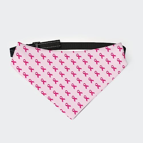 Brustkrebs-Rosa-Band-Hundehalstuch-Halsband, Haustier-Dreiecksschal, Katzenhalstuch mit Verstellbarer Schnalle Brustkrebs-Rosa-Band-Hundehalstuch-Halsband, Haustier-Dreiecksschal, Katzenhalstuch mit Verstellbarer Schnalle von FJQWKLF