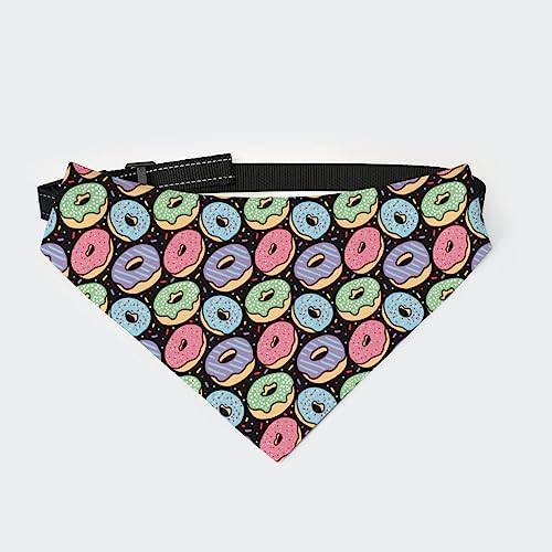 Bunte Donuts Hundehalstuchhalsband Haustier Dreieckstuch Katzenhalstuch mit Verstellbarer Schnalle Bunte Donuts Hundehalstuchhalsband Haustier Dreieckstuch Katzenhalstuch mit Verstellbarer Schnalle von FJQWKLF