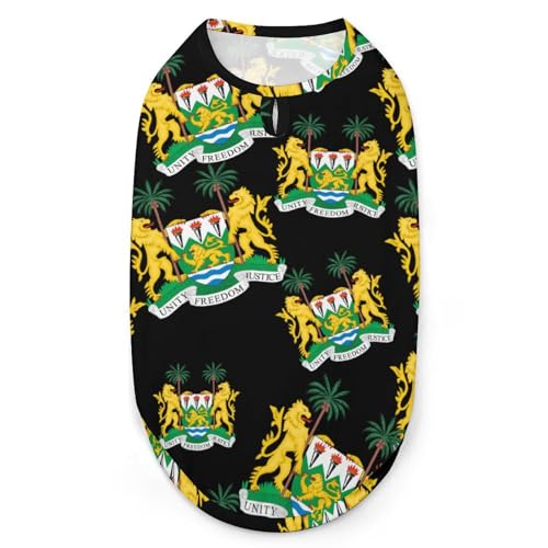 Coat Arms ofierraeone 3D-Bedruckte Hundekleidung, stylische, ärmellose Hundehemden, Weste, atmungsaktives Haustier-Tanktop, T-Shirt, Sweatshirt, Größe S Coat Arms ofierraeone 3D-Bedruckte Hundekleidung, stylische, ärmellose Hundehemden, Weste, atmungsaktives Haustier-Tanktop, T-Shirt, Sweatshirt, Größe S von FJQWKLF