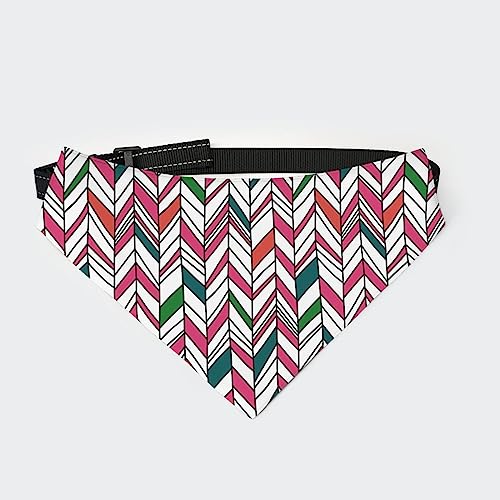 Hundehalstuch mit Fischgrätenmuster, skandinavisch, abstrakt, geometrisch, Haustier-Dreieckstuch, Katzenhalstuch mit Verstellbarer Schnalle Hundehalstuch mit Fischgrätenmuster, skandinavisch, abstrakt, geometrisch, Haustier-Dreieckstuch, Katzenhalstuch mit Verstellbarer Schnalle von FJQWKLF