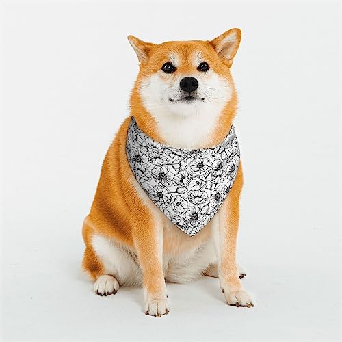 Hundehalstuch mit Vintage-Blumenmuster, dreieckig, Haustierschal, Katzentaschentuch, niedliche Lätzchen mit Knöpfen Hundehalstuch mit Vintage-Blumenmuster, dreieckig, Haustierschal, Katzentaschentuch, niedliche Lätzchen mit Knöpfen von FJQWKLF
