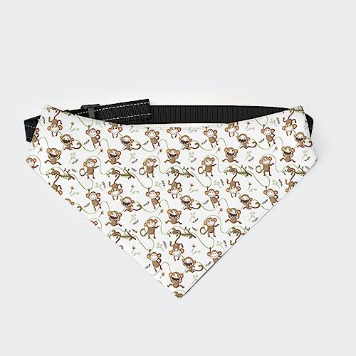 Lustige Affen, niedliche Cartoon-Affen, Hundehalstuch, Halsband, Dreieckstuch, Katzenhalstuch mit Verstellbarer Schnalle Lustige Affen, niedliche Cartoon-Affen, Hundehalstuch, Halsband, Dreieckstuch, Katzenhalstuch mit Verstellbarer Schnalle von FJQWKLF