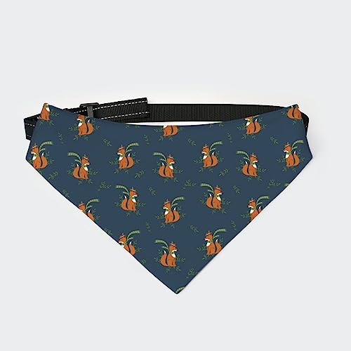 Lustiger Foxy mit Schal und Mütze, Hundehalstuch, Halsband, Dreieckstuch für Haustiere, Katzenhalstuch mit Verstellbarer Schnalle Lustiger Foxy mit Schal und Mütze, Hundehalstuch, Halsband, Dreieckstuch für Haustiere, Katzenhalstuch mit Verstellbarer Schnalle von FJQWKLF