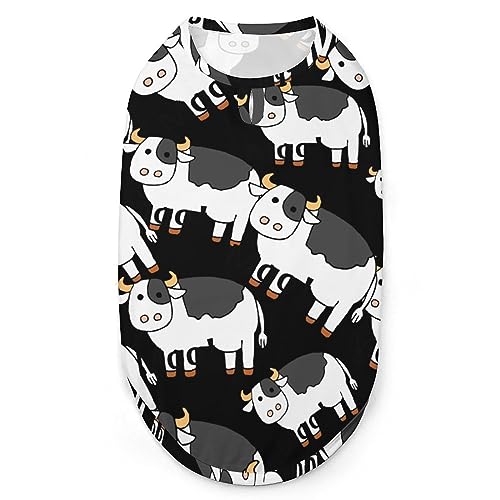 Lustiges Cowoo-Hundehemd, Sommer-Haustier-T-Shirt, weiches, ärmelloses Tanktop, Haustierkleidung, formelle Kleidung für Welpen und Katzen, Größe X-Large von FJQWKLF