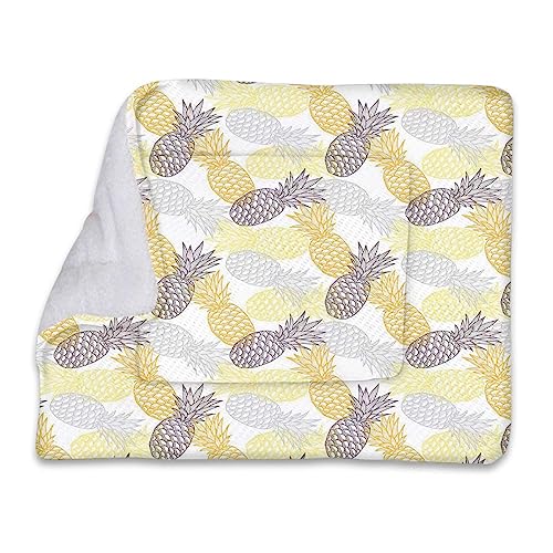 Marigold Dimgray, weicher, warmer Haustier-Fleece-Überwurf für kleine Hunde und Katzen, weich getönte, exotische Kiefernfiguren, tropische, selbstwärmende Kistenunterlage mit weicher Sherpa-Oberseit Marigold Dimgray, weicher, warmer Haustier-Fleece-Überwurf für kleine Hunde und Katzen, weich getönte, exotische Kiefernfiguren, tropische, selbstwärmende Kistenunterlage mit weicher Sherpa-Oberseit von FJQWKLF