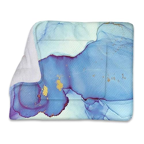 Multicolorffy Fleece-Decke für Katzen und Hunde, bewölkt, dunstig, Risslinien, für Welpen, Hunde, Haustierdecke, für kleine Hunde, für den Innenbereich, für Katzen, Kätzchen, Blau, Lila, Marmor Multicolorffy Fleece-Decke für Katzen und Hunde, bewölkt, dunstig, Risslinien, für Welpen, Hunde, Haustierdecke, für kleine Hunde, für den Innenbereich, für Katzen, Kätzchen, Blau, Lila, Marmor von FJQWKLF