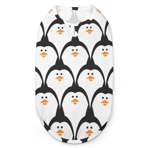 Niedliches Pinguin-Muster, 3D-Bedruckte Hundekleidung, stylische ärmellose Hundehemden, Weste, atmungsaktives Haustier-Tanktop, T-Shirt, Sweatshirt, Größe XL Niedliches Pinguin-Muster, 3D-Bedruckte Hundekleidung, stylische ärmellose Hundehemden, Weste, atmungsaktives Haustier-Tanktop, T-Shirt, Sweatshirt, Größe XL von FJQWKLF
