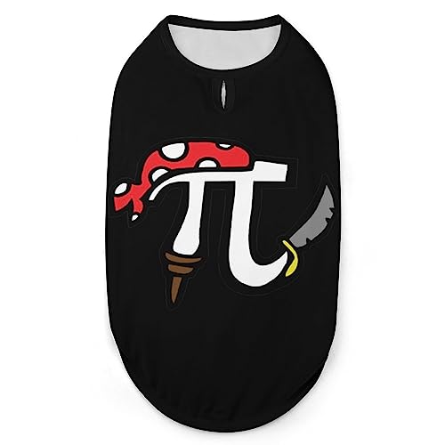 Pi Piraten-Hundehemd, Sommer-T-Shirt für Haustiere, weiches, ärmelloses Tanktop, Haustierkleidung, formelle Kleidung für alle Welpen und Katzen, Größe L Pi Piraten-Hundehemd, Sommer-T-Shirt für Haustiere, weiches, ärmelloses Tanktop, Haustierkleidung, formelle Kleidung für alle Welpen und Katzen, Größe L von FJQWKLF