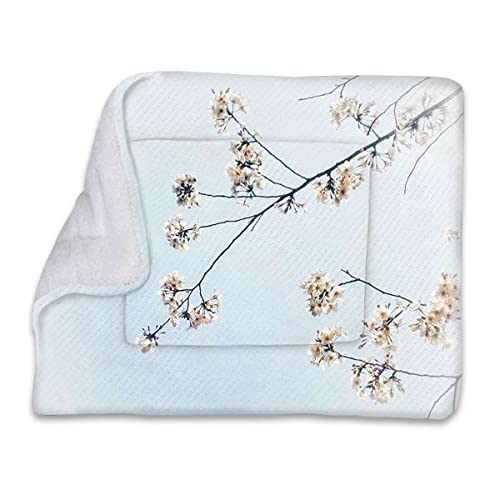 Rosa, braun, weiß, selbstwärmende Unterlage für Katzen und Hunde, Blossoms Pure Simplistic Floral, selbstwärmende Kistenunterlage mit weicher Sherpa-Oberseite für Hunde, Katzen, Haustiere von Flower Rosa, braun, weiß, selbstwärmende Unterlage für Katzen und Hunde, Blossoms Pure Simplistic Floral, selbstwärmende Kistenunterlage mit weicher Sherpa-Oberseite für Hunde, Katzen, Haustiere von Flower von FJQWKLF
