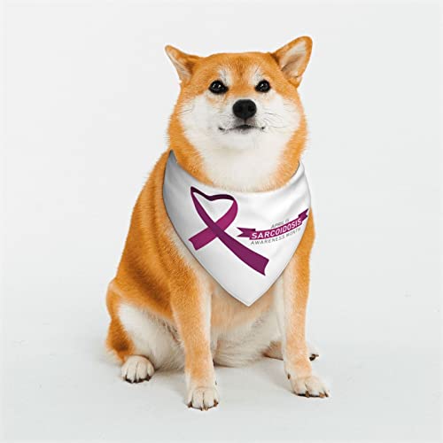 Sarkoidose-Bewusstseinstag, verstellbare Hundekostüme, Bandana-Passform, dreieckig, wendbar, doppeltes Design, Haustier-Schal, klein Sarkoidose-Bewusstseinstag, verstellbare Hundekostüme, Bandana-Passform, dreieckig, wendbar, doppeltes Design, Haustier-Schal, klein von FJQWKLF