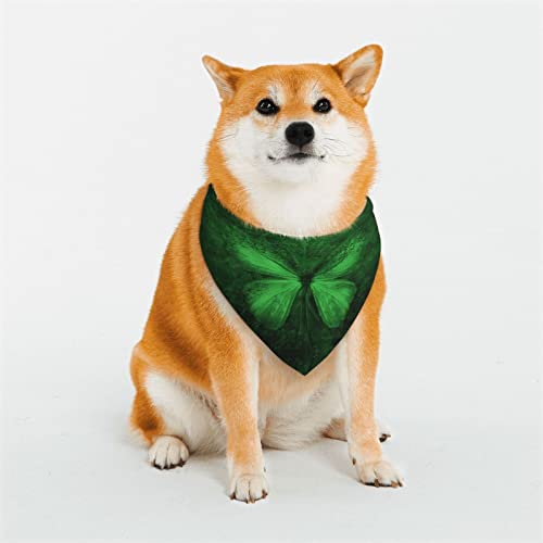 Schmetterlingsmuster, verstellbare Hundekostüme, Bandana-Passform, dreieckig, wendbar, doppeltes Design, Haustier-Schal, Größe M Schmetterlingsmuster, verstellbare Hundekostüme, Bandana-Passform, dreieckig, wendbar, doppeltes Design, Haustier-Schal, Größe M von FJQWKLF