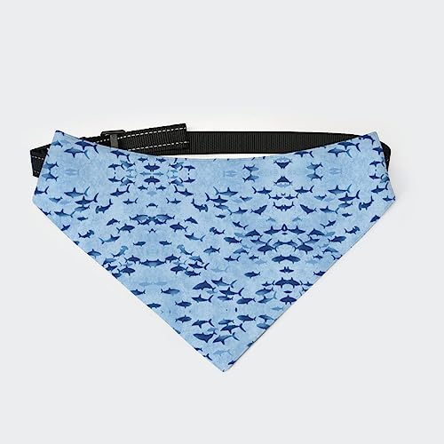 Umweltfreundliches Hunde-Bandana-Halsband mit süßem Hai-Aufdruck, dreieckiger Schal für Haustiere, Katzen-Halstuch mit Verstellbarer Schnalle Umweltfreundliches Hunde-Bandana-Halsband mit süßem Hai-Aufdruck, dreieckiger Schal für Haustiere, Katzen-Halstuch mit Verstellbarer Schnalle von FJQWKLF