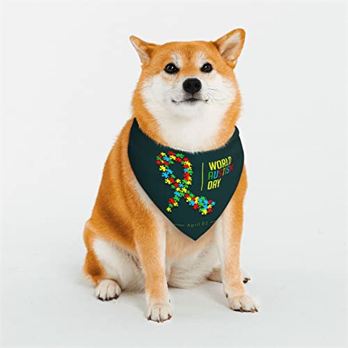 Welt-Autismus-Bewusstseinstag 2023, verstellbare Hundekostüme, Bandana-Passform, dreieckig, wendbar, Doppel-Design, Haustier-Schal, groß Welt-Autismus-Bewusstseinstag 2023, verstellbare Hundekostüme, Bandana-Passform, dreieckig, wendbar, Doppel-Design, Haustier-Schal, groß von FJQWKLF