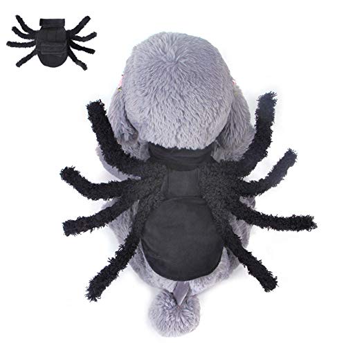 FJROnline Hunde-Spinnen-Halloween-Kostüm, lustiges Cosplay-Outfit für kleine Hundepartys, Weihnachten, Cosplay, Größe L von FJROnline