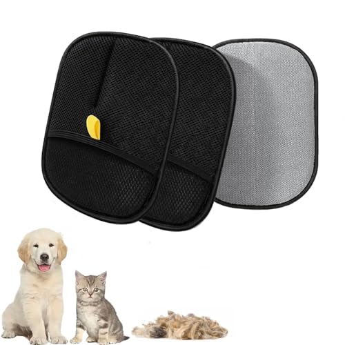 Wiederverwendbare, hochwirksame, elektrostatisch kontrollierte Tierhaarentfernungshandschuhe, geeignet zum Kämmen von Katzen, Reinigen von Sofas, Kleidung, Autoinnenräumen und engen Ritzen. (2 Stück) Wiederverwendbare, hochwirksame, elektrostatisch kontrollierte Tierhaarentfernungshandschuhe, geeignet zum Kämmen von Katzen, Reinigen von Sofas, Kleidung, Autoinnenräumen und engen Ritzen. (2 Stück) von FKNOIJPVN