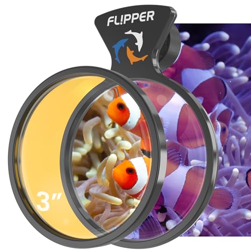 FL!PPER DeepSee Orangenfilter – Orange-Filterlinse für DeepSee magnetische Lupe – farbige Aquariumlupe für Korallenfotografie – Flipper Aquarium-Zubehör, 7,6 cm von FL!PPER