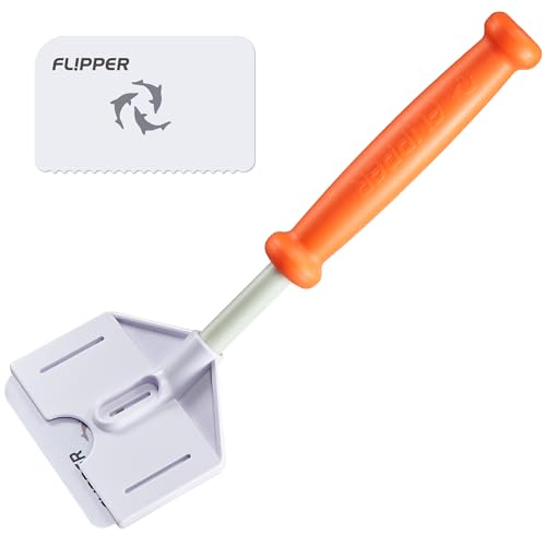 FL!PPER Flipper Platinum Aquarium Hand Scraper Tool,Glas und Acryl Fisch Tank Cleaner,Aquarium Glasschaber mit gezackter Klinge, 10 Zoll von FL!PPER