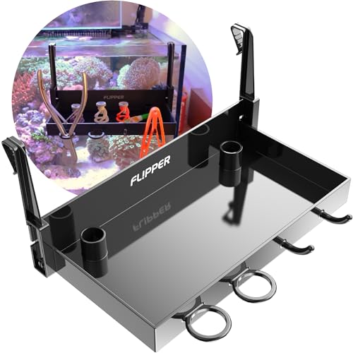FL!PPER Flipper Tank Buddy – Organizer für Aquarium-Zubehör, Aquarium-Zubehör für Aquarium, Salzwasser-Aquarium-Zubehör, Aufbewahrungsregal für Aquarium-Reinigungswerkzeuge von FL!PPER