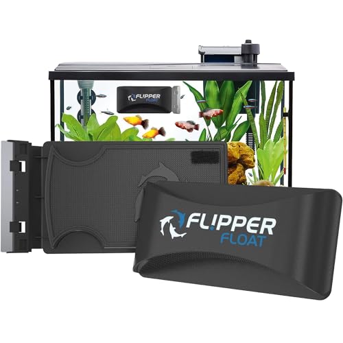 FL!PPER Flipper Cleaner Float,2-in-1 schwimmender magnetischer Aquarium-Glasreiniger,Fisch Tank Algenreiniger,Scrubber & Scraper Aquarium Reinigungswerkzeuge,Schwimmender Fisch Tank Reiniger Standard von FL!PPER