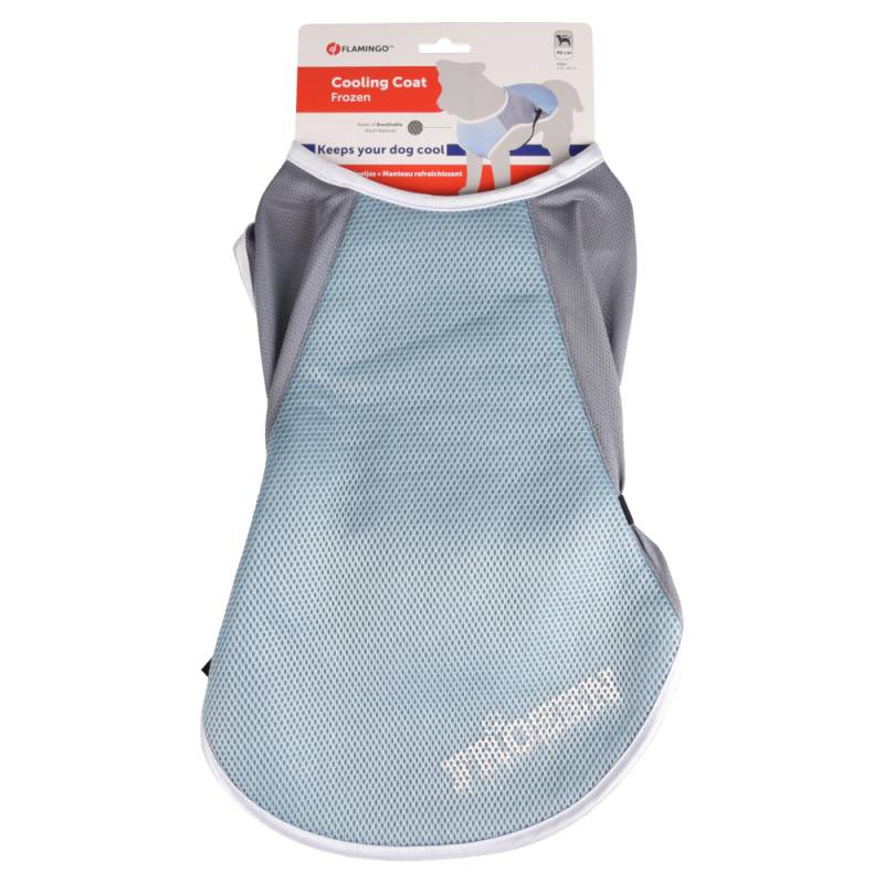 Flamingo Hundemantel Frozen, blau / grau - Größe L: ca. 40 cm Rückenlänge von FLAMINGO