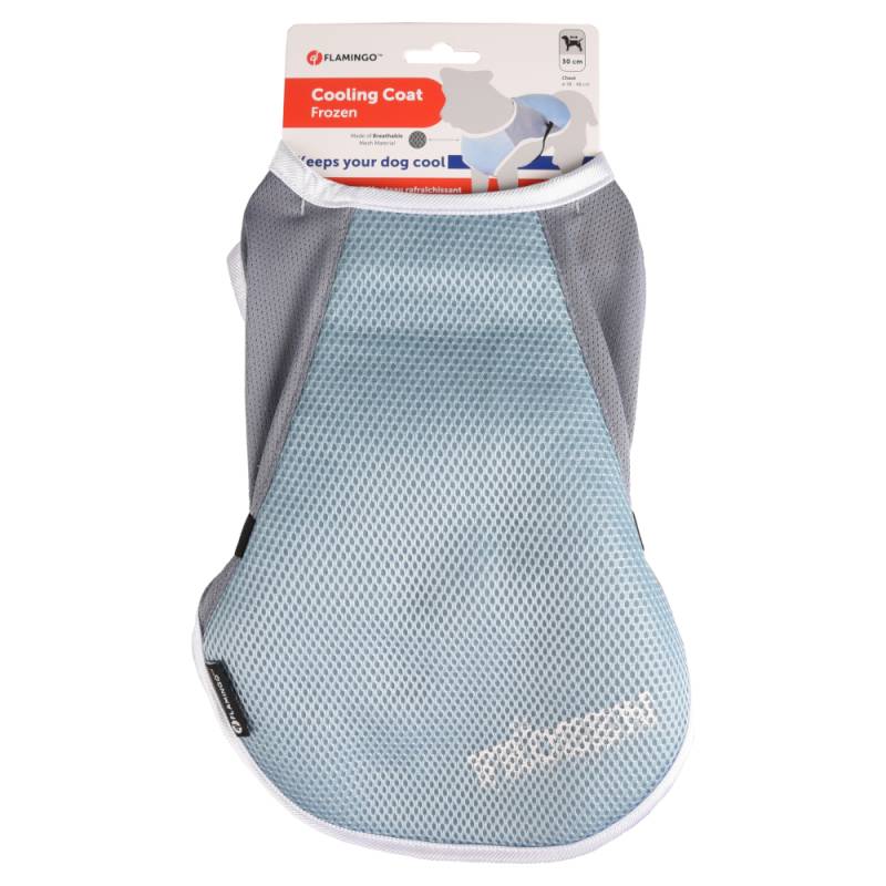Flamingo Hundemantel Frozen, blau / grau - Größe S: ca. 30 cm Rückenlänge von FLAMINGO