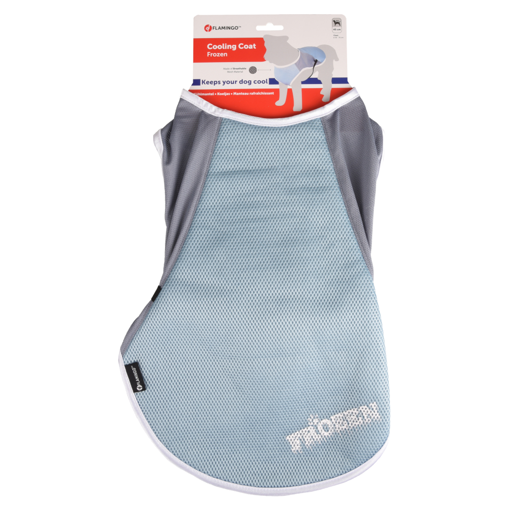 Flamingo Hundemantel Frozen, blau / grau - Größe XL: ca. 45 cm Rückenlänge von FLAMINGO
