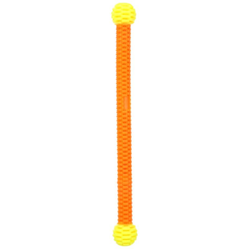 Flamingo Hundespielzeug Lipa Stab mit 2 Kugeln - Ø 4,9 x L 45,8 cm von FLAMINGO