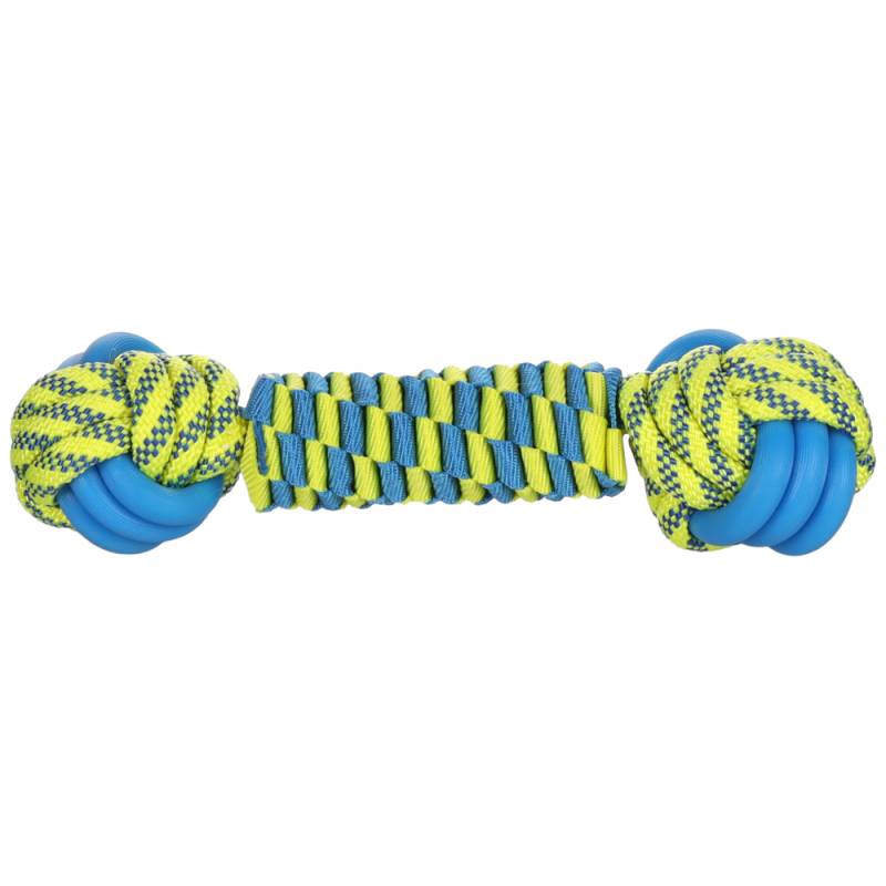 Flamingo Hundespielzeug Tofla Knotenball und Schnur - Ø 7,3 x L 28 cm von FLAMINGO