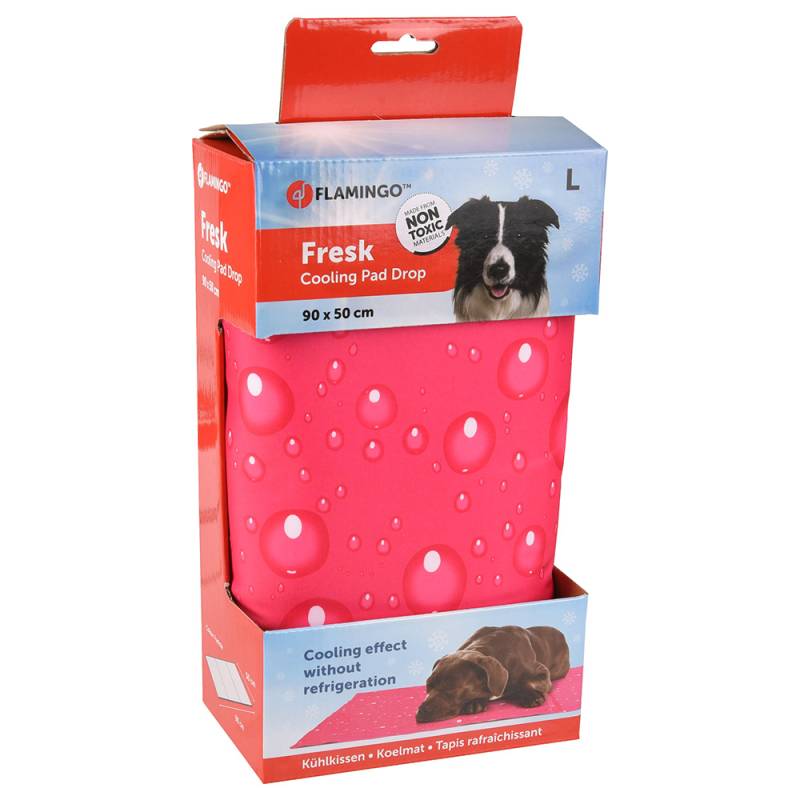 Flamingo Kühlpad Fresk Drop, fuchsia - Größe L: L 90 x B 50 cm von FLAMINGO
