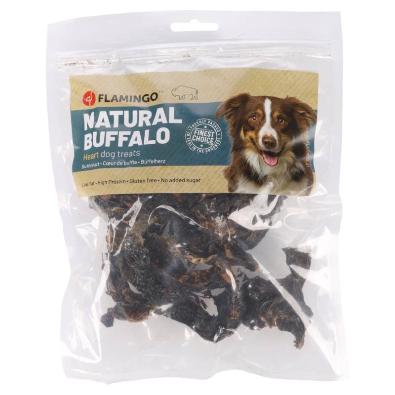 Flamingo Natur Snack Büffelherz - 200 g von FLAMINGO