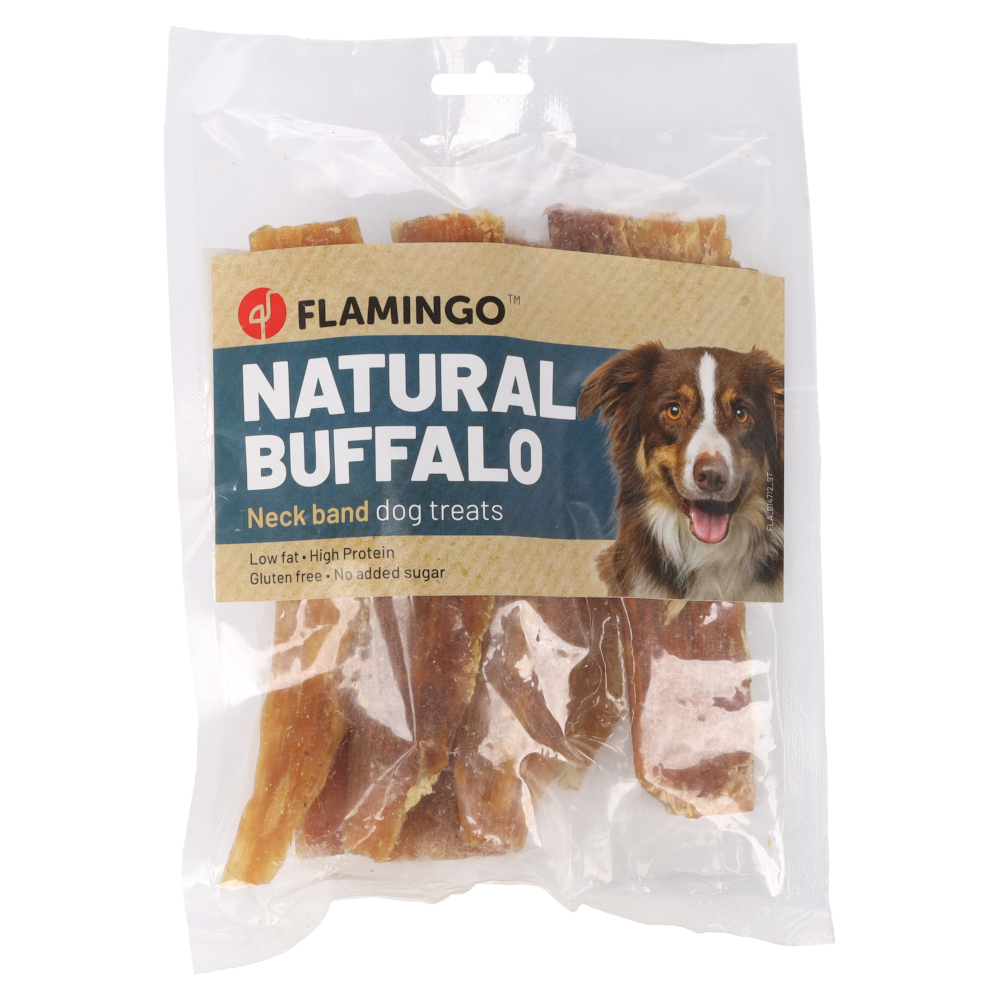 Flamingo Natur Snack Nackenband vom Büffel - Sparpaket: 2 x 200 g Flamingo Natur Snack Nackenband vom Büffel - Sparpaket: 2 x 200 g von FLAMINGO