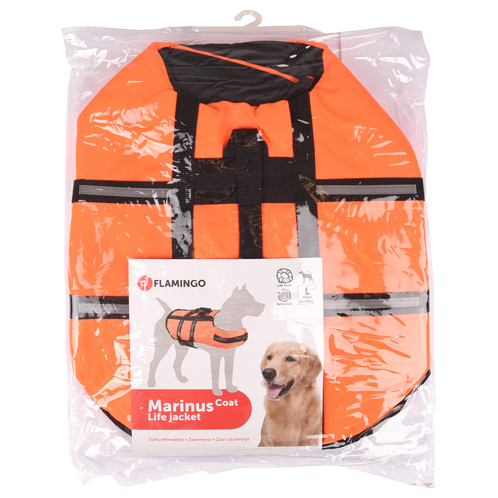 Flamingo Schwimmweste, orange - Größe L: ca. 40 cm Rückenlänge von FLAMINGO