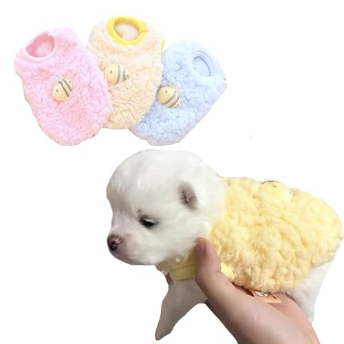 FLAdorepet Hunde-/Katzenkleidung für Chihuahua, Yorkie, Winter, warm, Fleece, für kleine Neugeborene, extra kleine Hunde, 3 Packungen, 3 Packungen von FLAdorepet