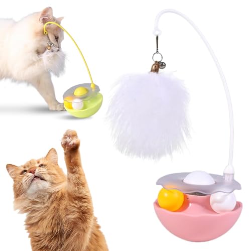 FLKWOP Interaktives Katzenfederspielzeug, 2025 verbessertes interaktives Katzenspielzeug für Indoor-Katzen, Teaser Katzenminze-Spielzeug für Kätzchen, Katzen FLKWOP Interaktives Katzenfederspielzeug, 2025 verbessertes interaktives Katzenspielzeug für Indoor-Katzen, Teaser Katzenminze-Spielzeug für Kätzchen, Katzen von FLKWOP