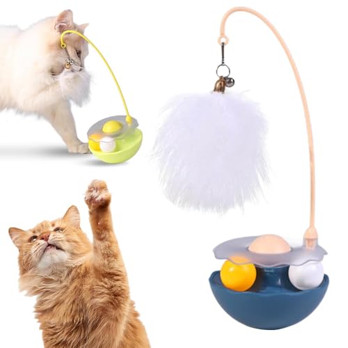 FLKWOP Interaktives Katzenfederspielzeug, 2025 verbessertes interaktives Katzenspielzeug für Indoor-Katzen, Teaser Katzenminze-Spielzeug für Kätzchen, Katzen FLKWOP Interaktives Katzenfederspielzeug, 2025 verbessertes interaktives Katzenspielzeug für Indoor-Katzen, Teaser Katzenminze-Spielzeug für Kätzchen, Katzen von FLKWOP