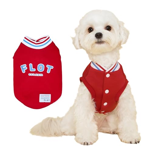 FLOT Designer-Winterweste für Hunde, Stadionjacke, warm, bequem, Premium-Materialien, maßgeschneiderte Passform, entworfen und hergestellt in Korea, Größe L von FLOT