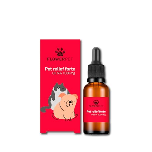 FLOWER PET, Pet Relief 5% Haustieröl, ideal bei Angstzuständen und Stress, mit Inhaltsstoffen aus natürlichem Orgin, mit Hanfextrakten, Vitaminen und Terpenen, 20 ml FLOWER PET, Pet Relief 5% Haustieröl, ideal bei Angstzuständen und Stress, mit Inhaltsstoffen aus natürlichem Orgin, mit Hanfextrakten, Vitaminen und Terpenen, 20 ml von FLOWER PET