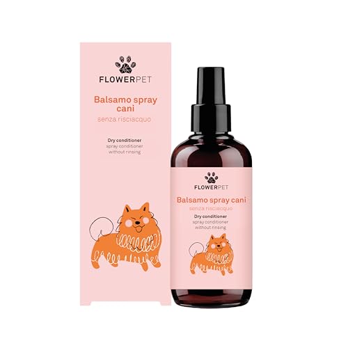 Flower Pet, Conditioner Spray für Hunde, Konzentrat, ohne Ausspülen, entwirrend, ideal für weiches und glänzendes Haar, mit Extrakten aus Hanf, Hafer und Guar, 200 ml Flower Pet, Conditioner Spray für Hunde, Konzentrat, ohne Ausspülen, entwirrend, ideal für weiches und glänzendes Haar, mit Extrakten aus Hanf, Hafer und Guar, 200 ml von FLOWER PET
