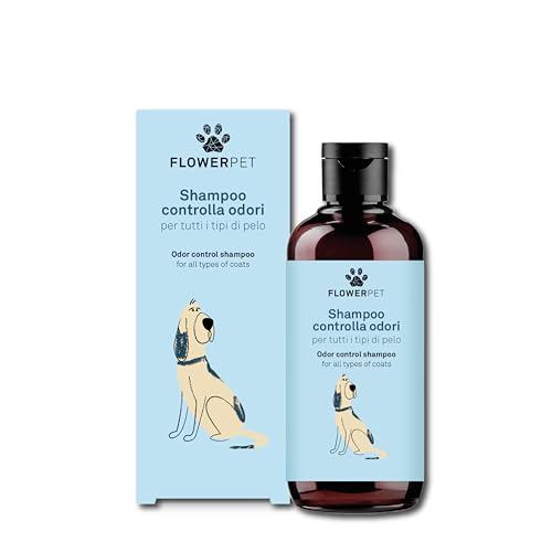 Flower Pet, Shampoo zur Geruchskontrolle für Hunde, speziell für schlechten Geruch, reinigende Wirkung, stärkt das Fell und verleiht Glanz und Kämmbarkeit, mit Extrakten aus Hanf, Zitrone und Thymian, Flower Pet, Shampoo zur Geruchskontrolle für Hunde, speziell für schlechten Geruch, reinigende Wirkung, stärkt das Fell und verleiht Glanz und Kämmbarkeit, mit Extrakten aus Hanf, Zitrone und Thymian, von FLOWER PET