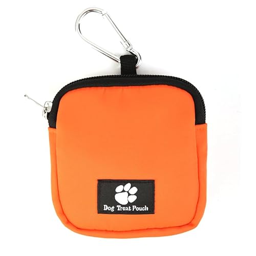 FLYING TAIL Hundetrainingstasche, Hüfttasche für Outdoor-Haustier-Training, mit Müllbeutelhalter, Orange FLYING TAIL Hundetrainingstasche, Hüfttasche für Outdoor-Haustier-Training, mit Müllbeutelhalter, Orange von FLYING TAIL