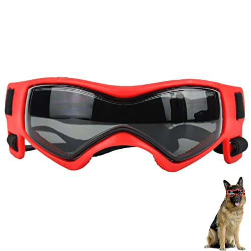 Brille für Hunde – verstellbare Welpenbrille mit weichem Rahmen | winddichte Haustieraugenversorgung an sonnigen Tagen für kleine bis mittelgroße Hunde, Haustier für Partys, Urlaub und Neujahr Lear-au von FOCCAR