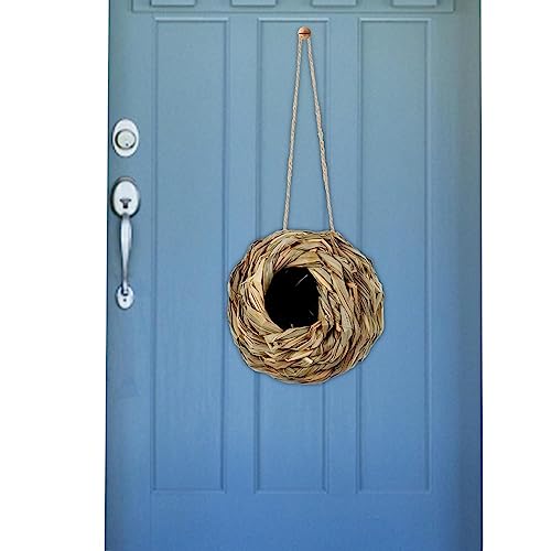 Gewebtes Kolibrihaus | Gras handgewebte Vogelhäuser zum Aufhängen im Freien | Naturgras Vogelhäuschen, Zaunkönig Finken Vogelhaus für Garten Fenster Outdoor Zuhause Lear-au Gewebtes Kolibrihaus | Gras handgewebte Vogelhäuser zum Aufhängen im Freien | Naturgras Vogelhäuschen, Zaunkönig Finken Vogelhaus für Garten Fenster Outdoor Zuhause Lear-au von FOCCAR