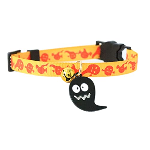 Halloween Haustier Halsband - Halloween Hund Katze Halsband mit Glocke Party Kostüm Zubehör | Halloween Hund Katze Halsband Cosplay Party Supplies Lear-au von FOCCAR