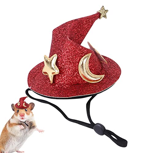 Halloween Mini Haustier Hut | Niedliche Meerschweinchen Zauberer Hut - Halloween Lustige Chinchilla Hamster Hut Ecke Dekoration Lear-au von FOCCAR