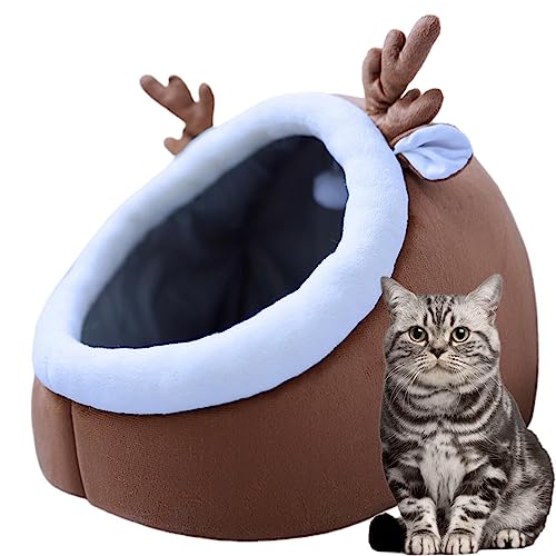 Haustiernestbett für Katzen | Katzenhöhle mit flauschigem Ball zum Aufhängen | superweiches beruhigendes Wintersofa für kleine Katzen, Hunde Lear-au von FOCCAR