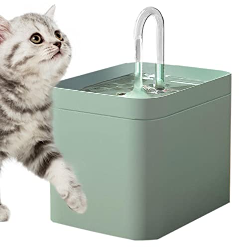 Katzenbrunnen Wassernapf, 1.5L Automatischer Wasserbrunnen für Katzen, leicht zu reinigender Haustier-Wasserbrunnen für Katzen und kleine Hunde, Katzenbewässerungsbedarf Lear-au von FOCCAR