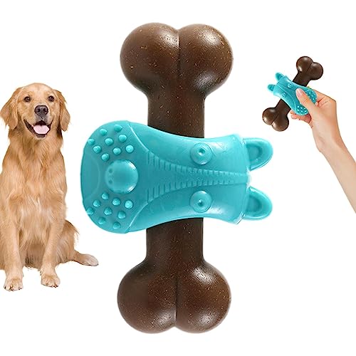 Kauspielzeug für Welpen zum Zahnen – langlebiges Welpen-Knochen-Hundespielzeug gegen Langeweile – Hundespielzeug für kleine, mittelgroße und große Hunde, Hundespielzeug Welpenutensilien Foccar von FOCCAR