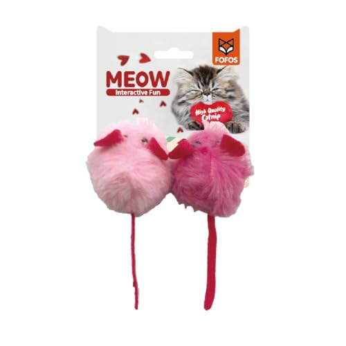FOFOS Catnip Katzenspielzeug, mehrfarbiges strukturiertes Spielzeug, Katzenzubehör, superweiche Stoffe, Spielzeug für Kätzchen von FOFOS